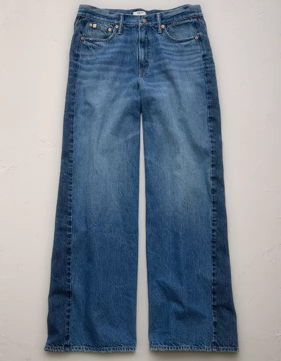 American Eagle AE77 Premium Super Wide Side Stripe Jean