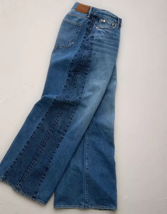 American Eagle AE77 Premium Super Wide Side Stripe Jean