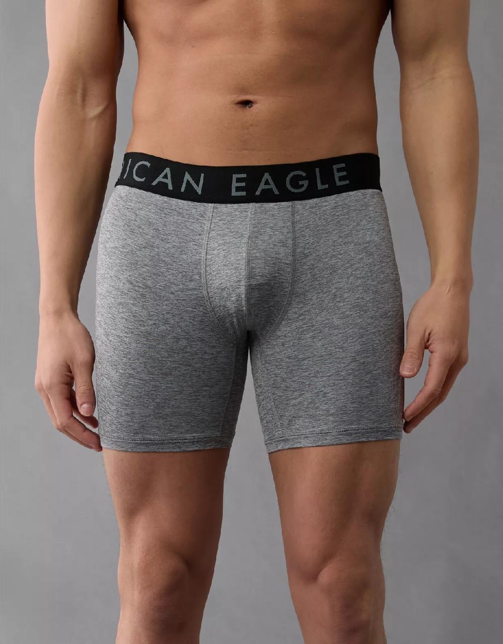 american eagle AEO Men's Space Dye 6" Flex Boxer Brief