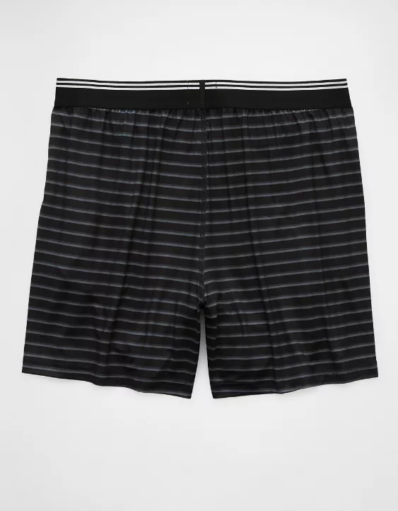American Eagle AEO Men's Striped Ultra Soft Pocket Boxer Short
