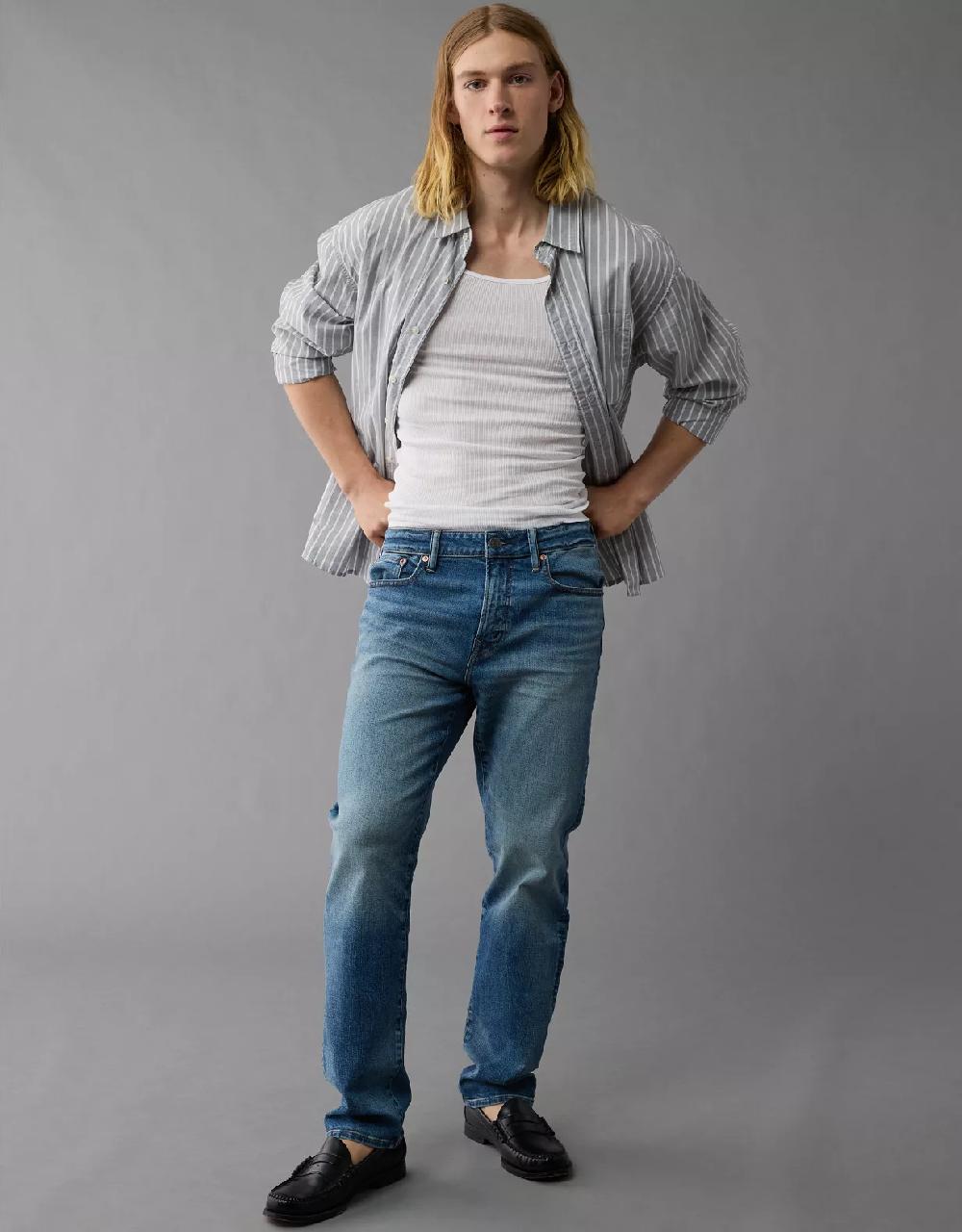 american eagle AE AirFlex+ Athletic Straight Jean