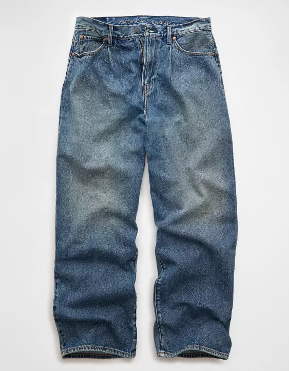 American Eagle AE Baggy Pleated Jean