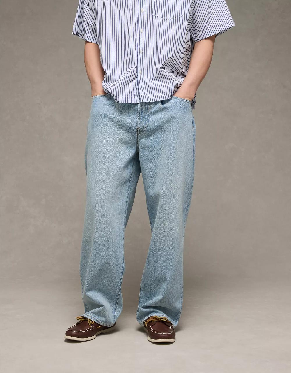 american eagle AE Baggy Pleated Jean