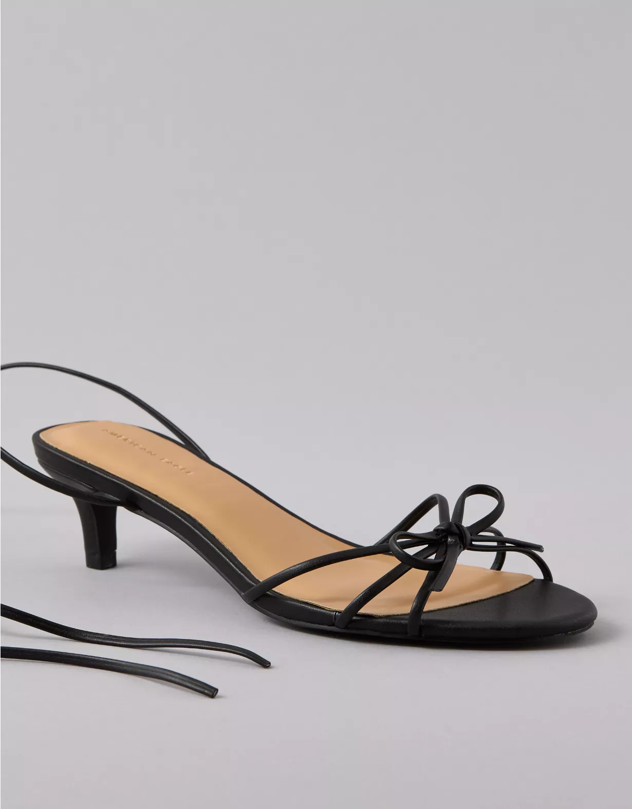 american eagle AE Bow Lace-Up Kitten Heels