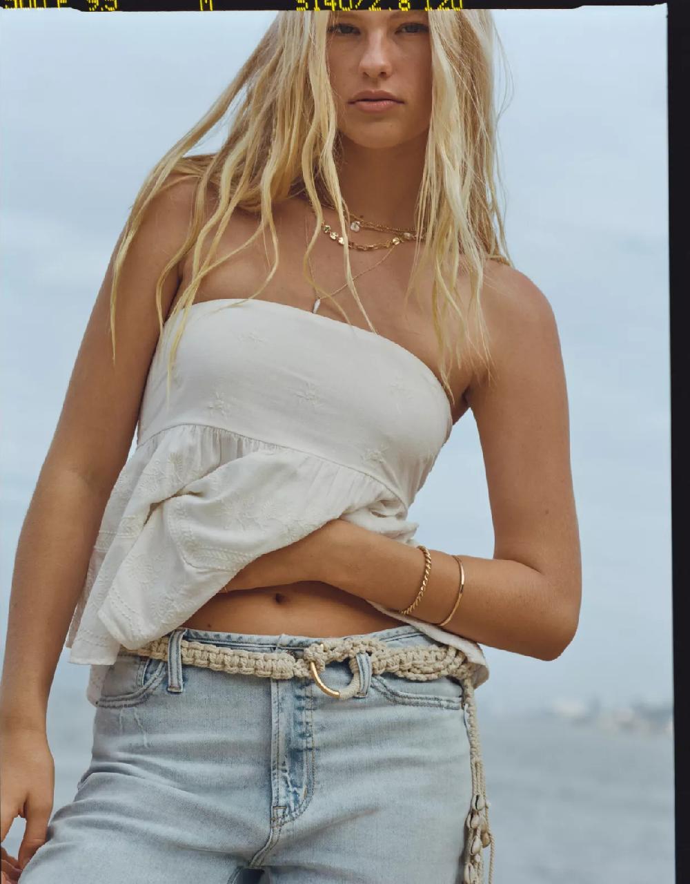 american eagle AE Crochet O-Ring Belt