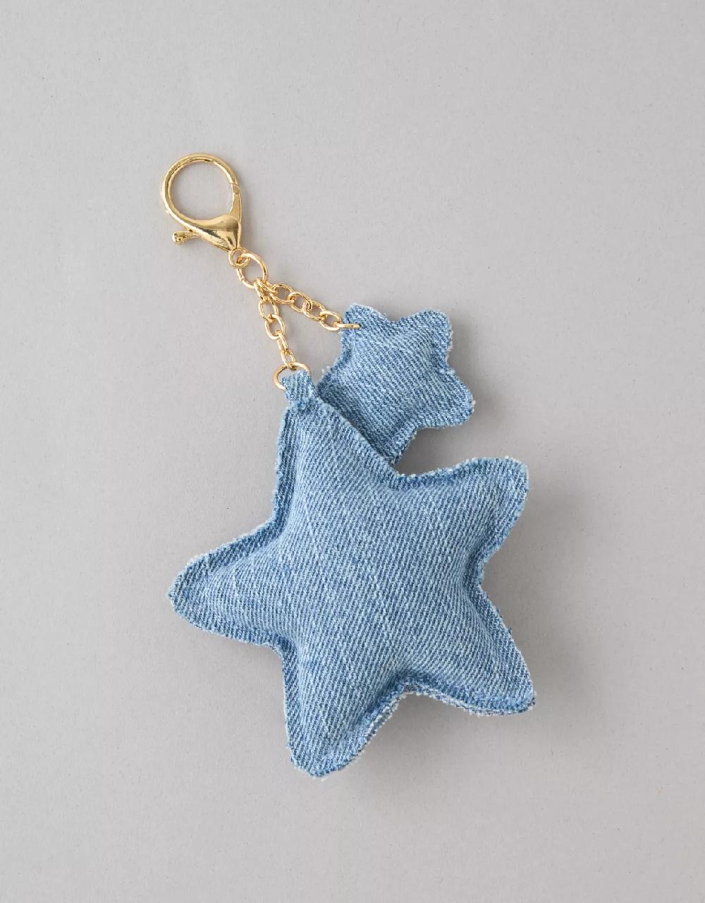 american eagle AE Denim Stars Bag Charm