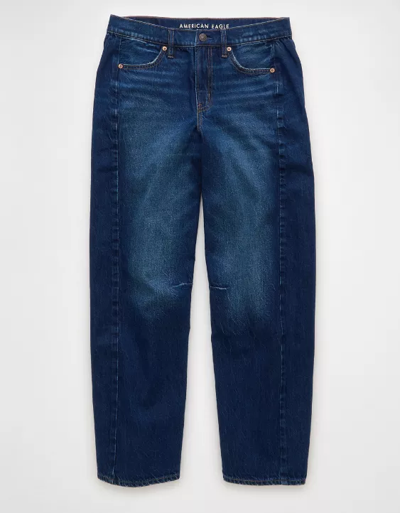 American Eagle AE Dreamy Drape Strigid Barrel Jean