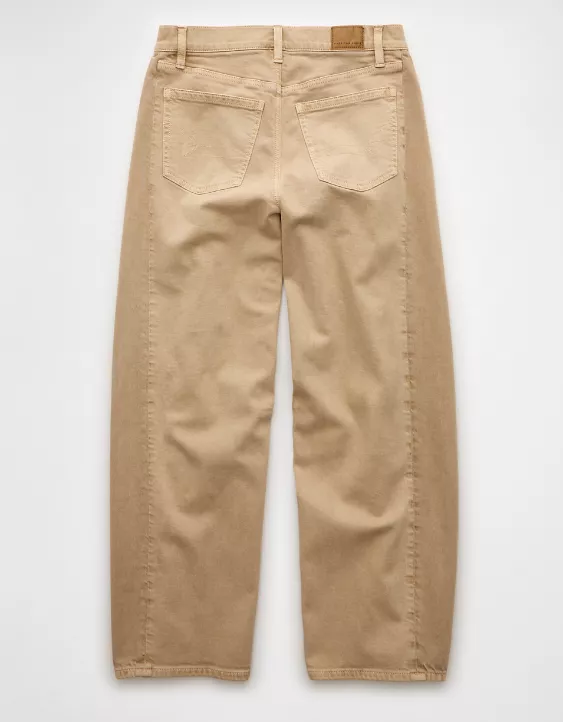 American Eagle AE Dreamy Drape Strigid Barrel Jean