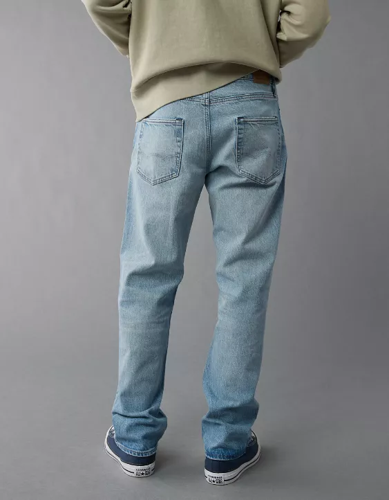 American Eagle AE EasyFlex Patched Loose Jean