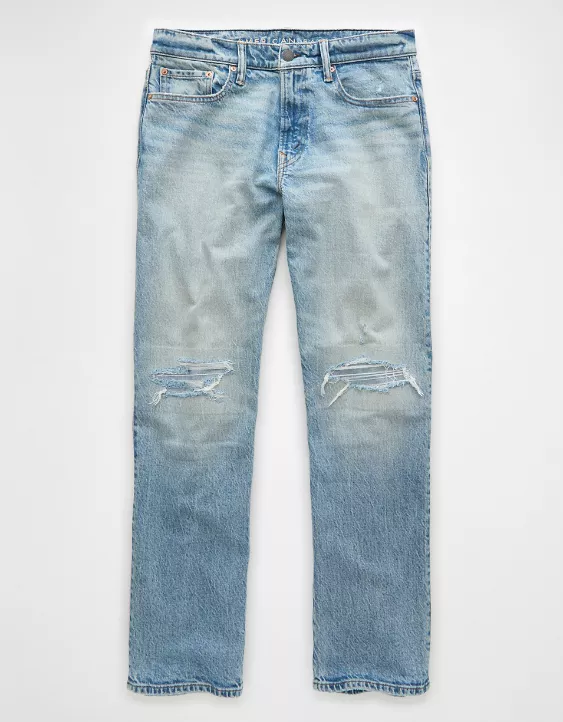 American Eagle AE EasyFlex Patched Loose Jean