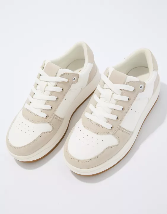 American Eagle AE Embroidered Platform Sneaker