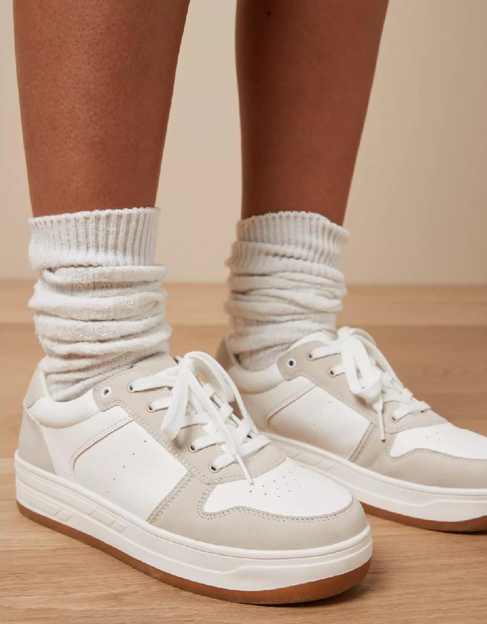 american eagle AE Embroidered Platform Sneaker