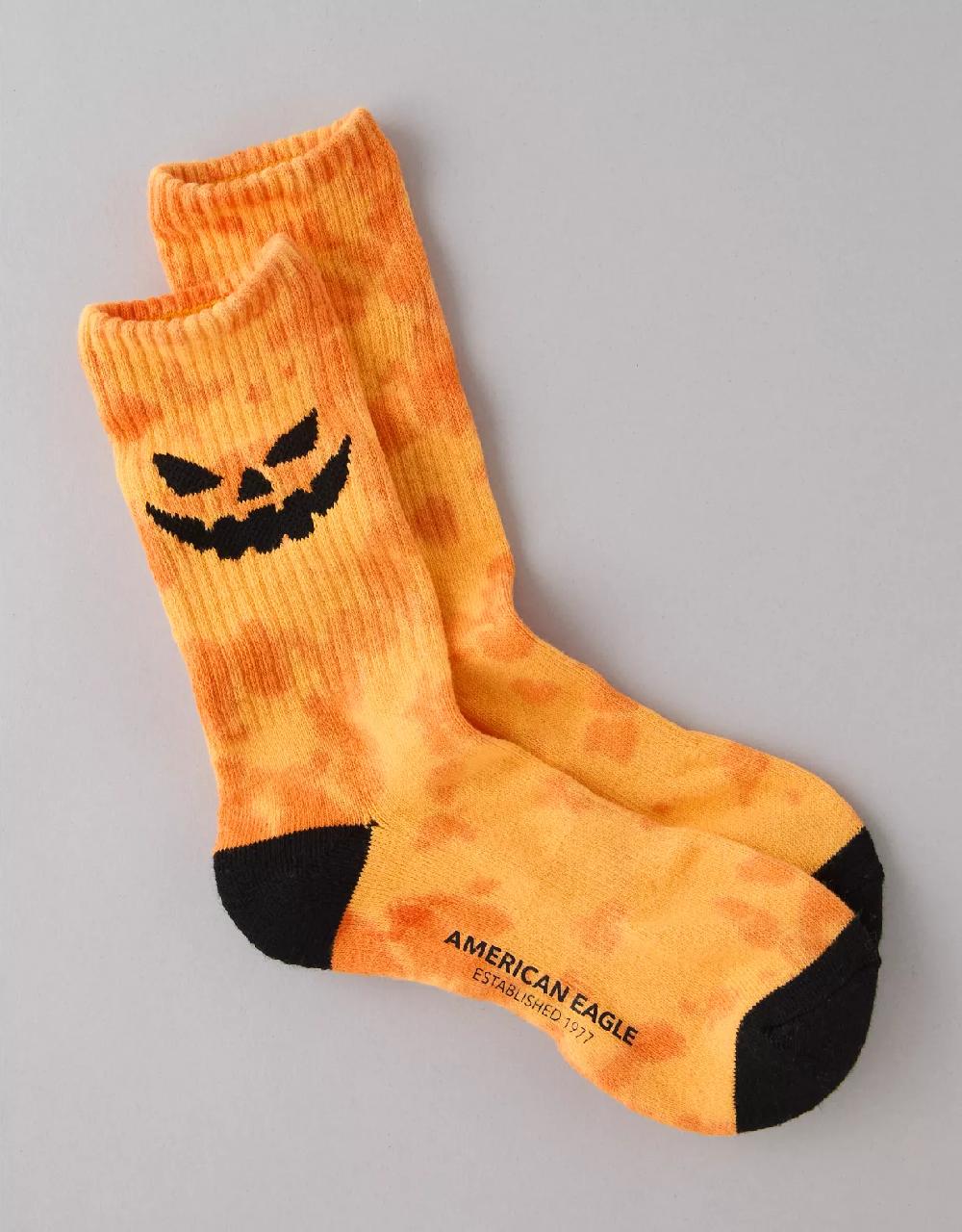American Eagle AE Halloween Terry Crew Socks