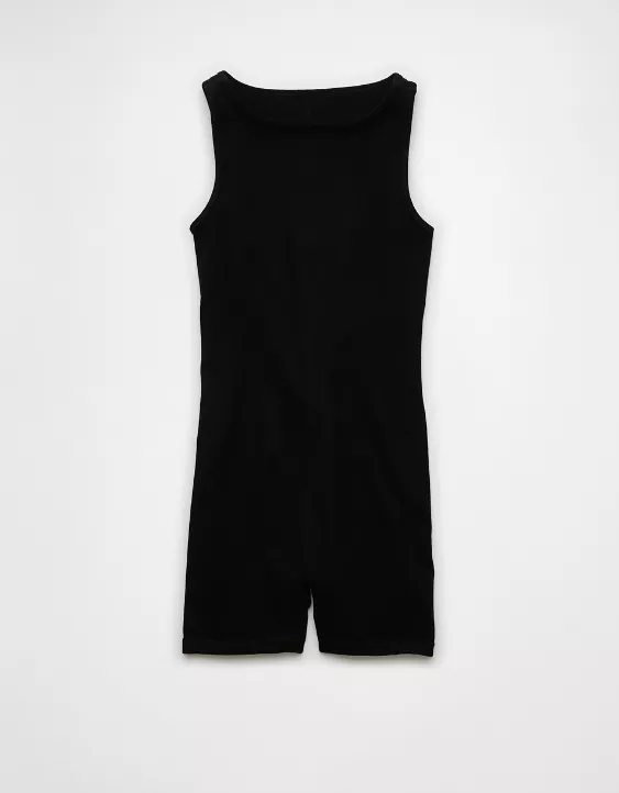 American Eagle AE High Neck Seamless Lounge Romper