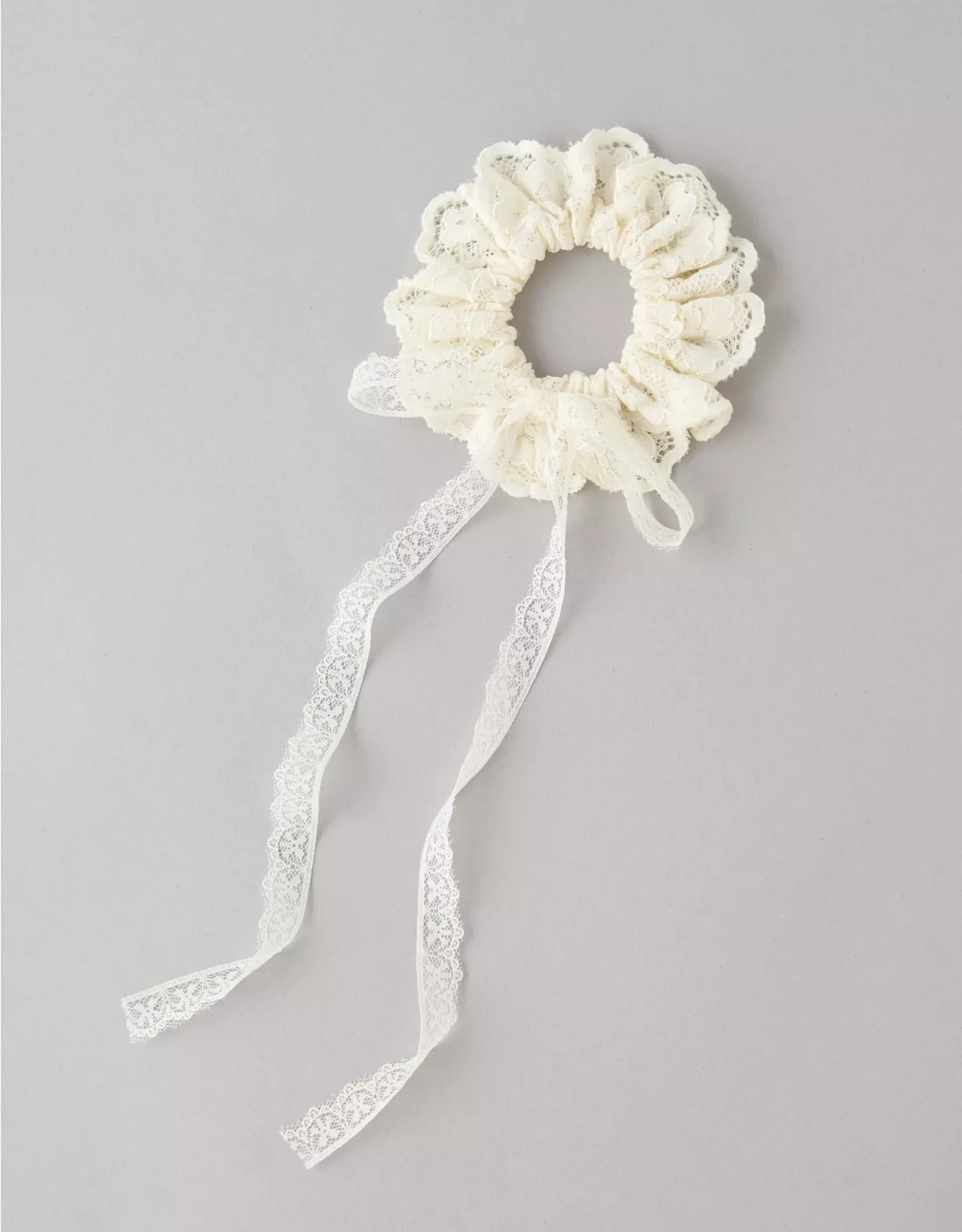 american eagle AE Lace Bow Scrunchie