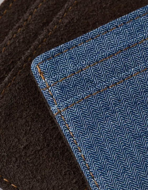 American Eagle AE Leather & Denim Cardholder