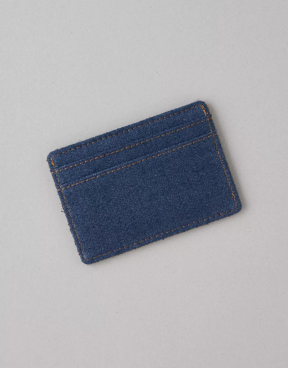 american eagle AE Leather & Denim Cardholder