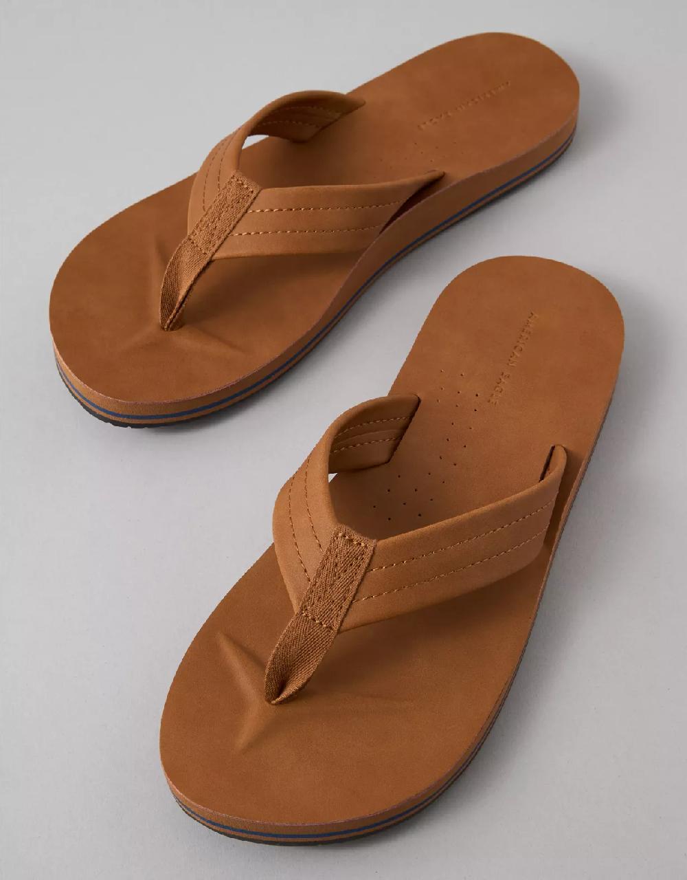 American Eagle AE Men's Classic Leather Flip Flop