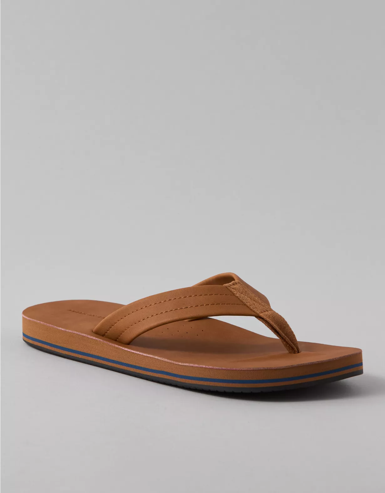 american eagle AE Men's Classic Leather Flip Flop