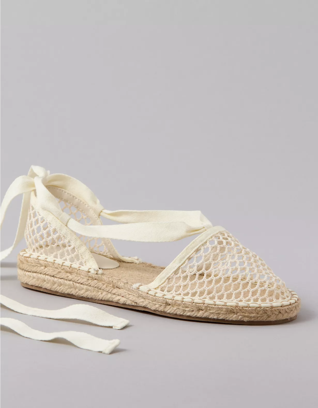 american eagle AE Mesh Lace-Up Espadrille