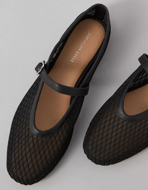 American Eagle AE Mesh Mary Jane Flats