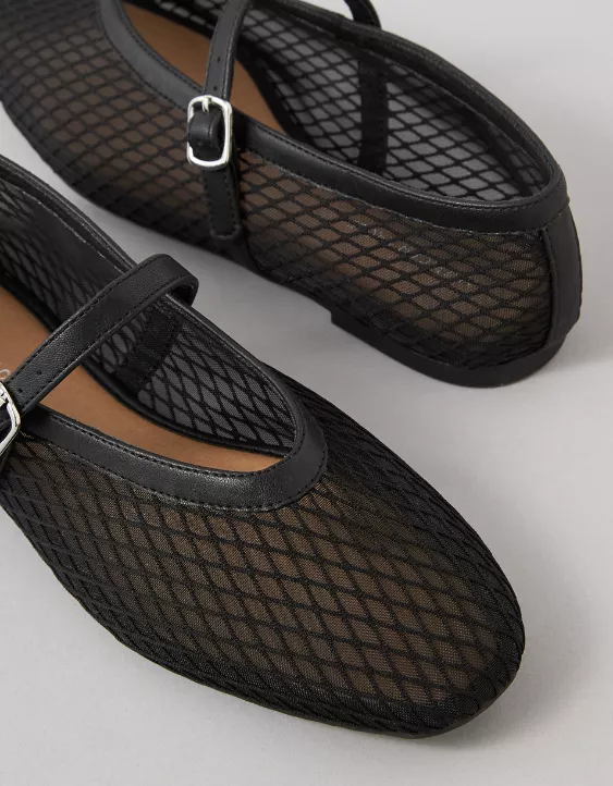 American Eagle AE Mesh Mary Jane Flats