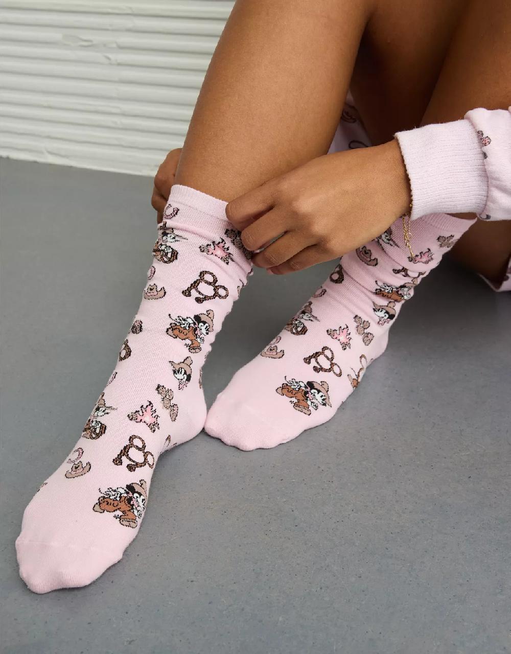 american eagle AE Mickey Mouse Western Crew Socks
