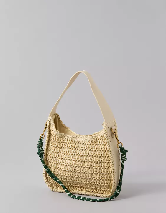 American Eagle AE Mini Raffia Tote Bag