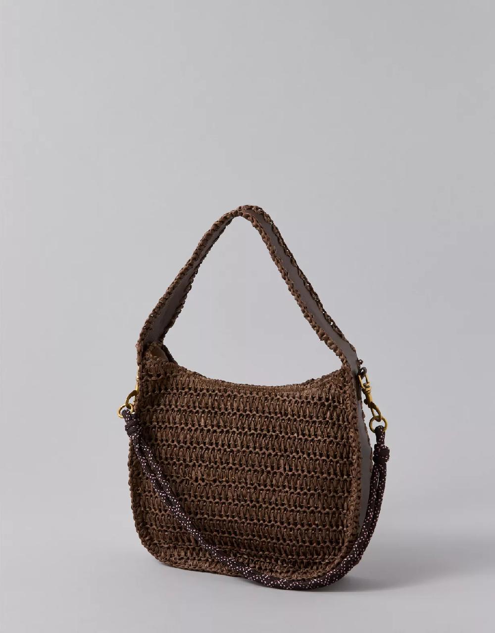 american eagle AE Mini Raffia Tote Bag