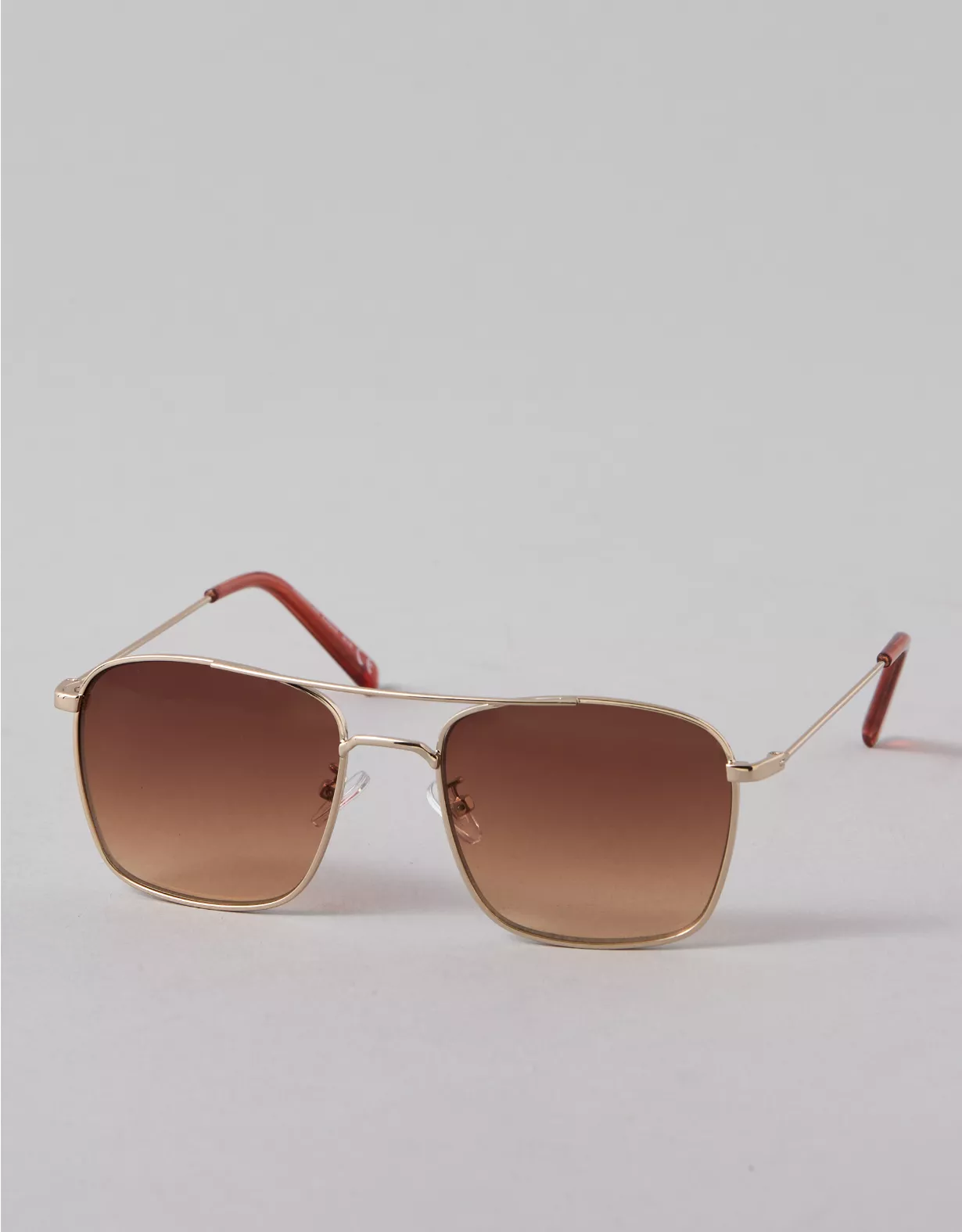 american eagle AE Ombre Metal Square Sunglasses