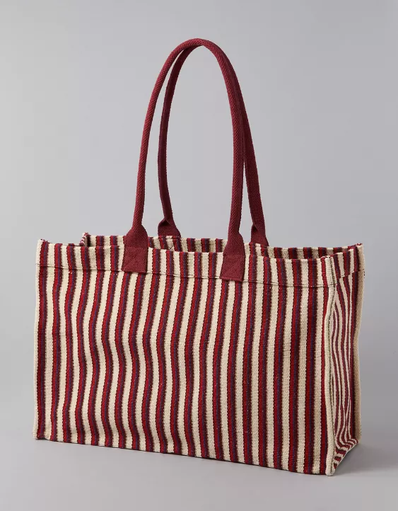 American Eagle AE Oversized Striped Tote Bag