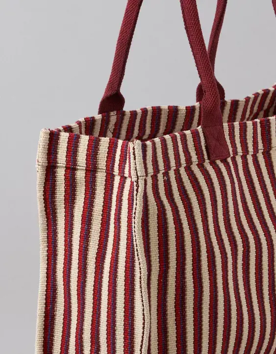 American Eagle AE Oversized Striped Tote Bag