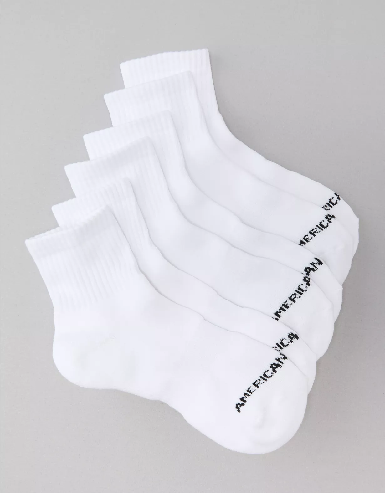 american eagle AE Quarter Crew Socks 3-Pack