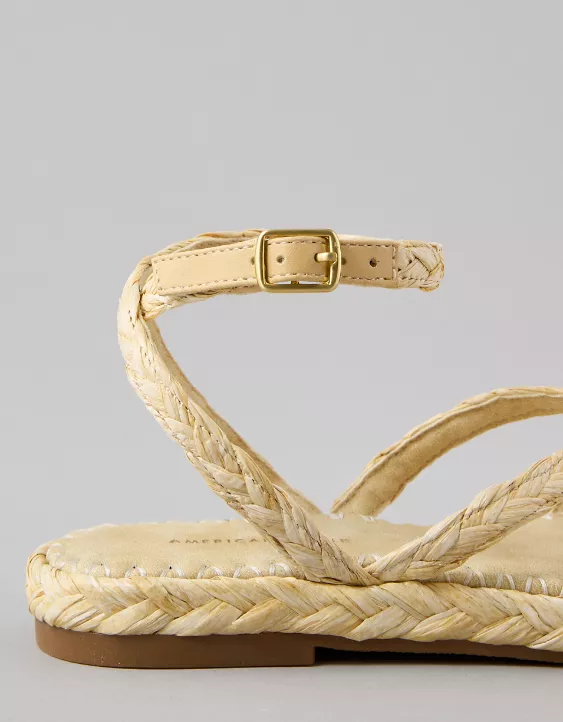 American Eagle AE Raffia Espadrille Sandal