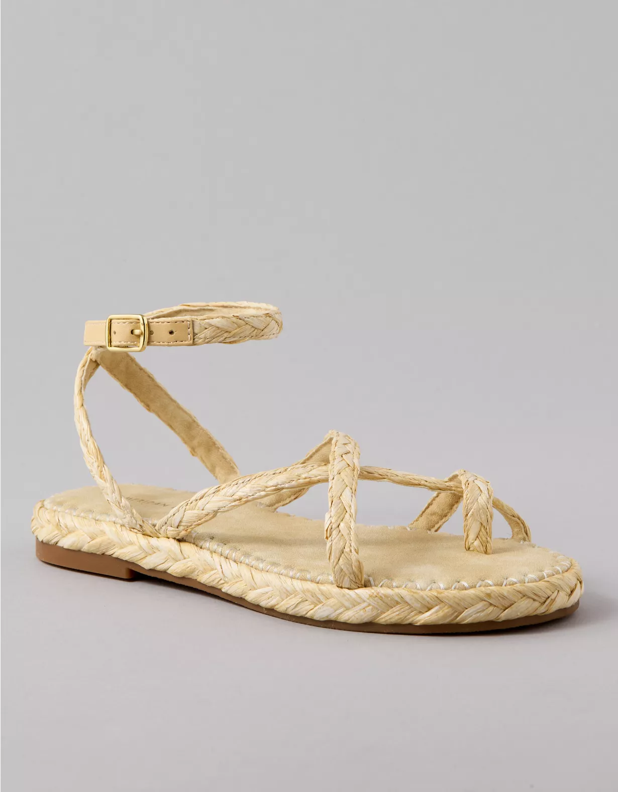 american eagle AE Raffia Espadrille Sandal