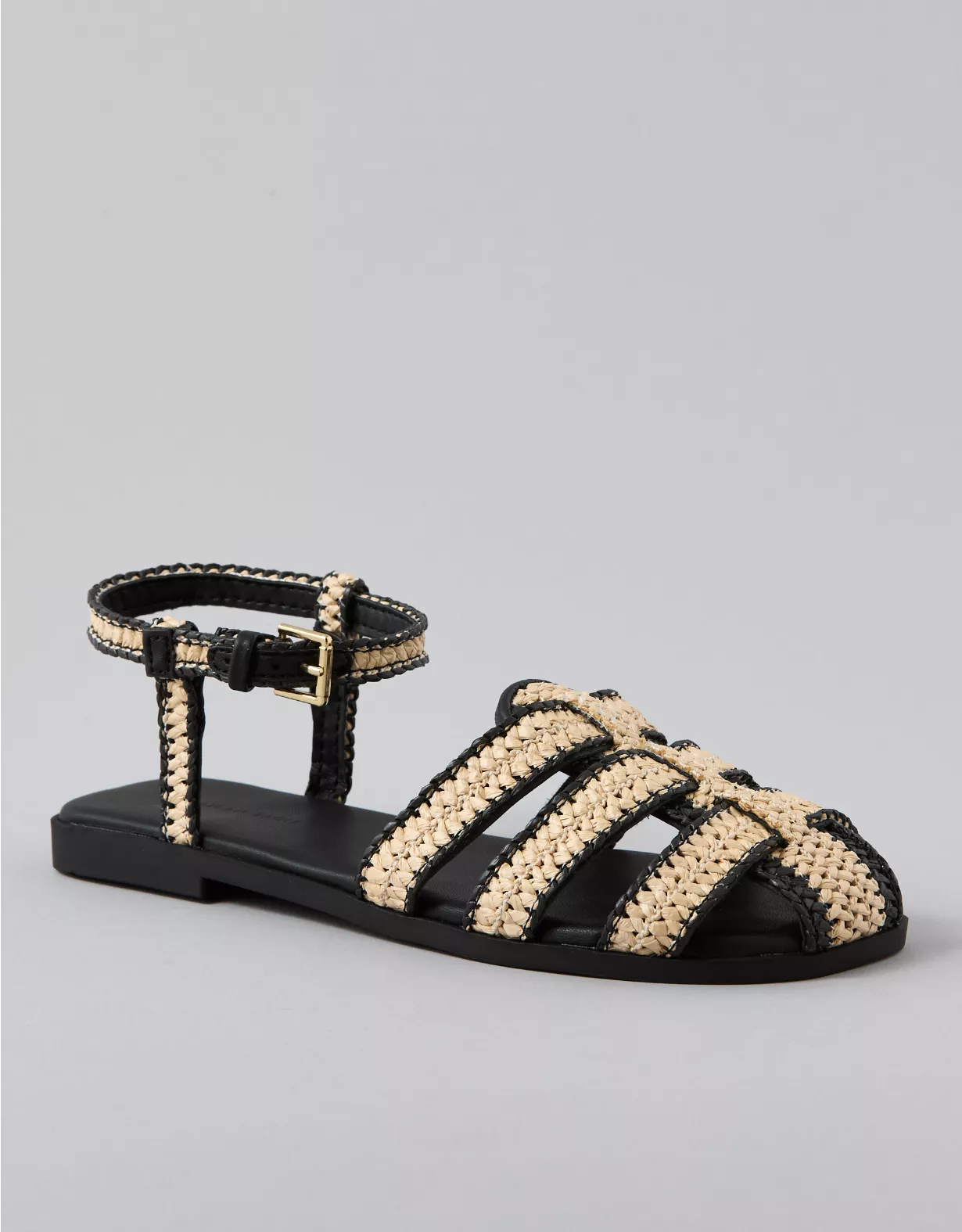 american eagle AE Raffia Fisherman Sandal