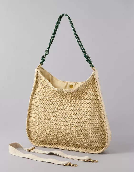 American Eagle AE Raffia Tote Bag