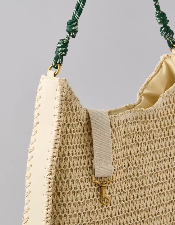 American Eagle AE Raffia Tote Bag