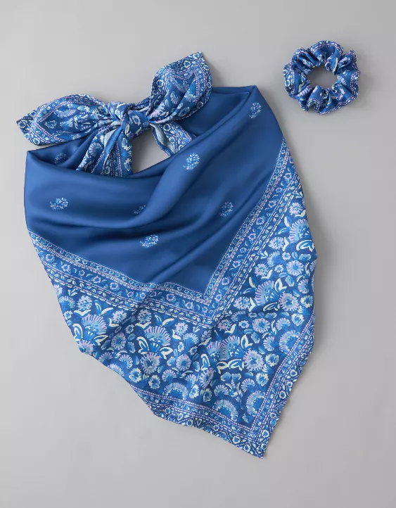 American Eagle AE Scrunchie & Bandana Set