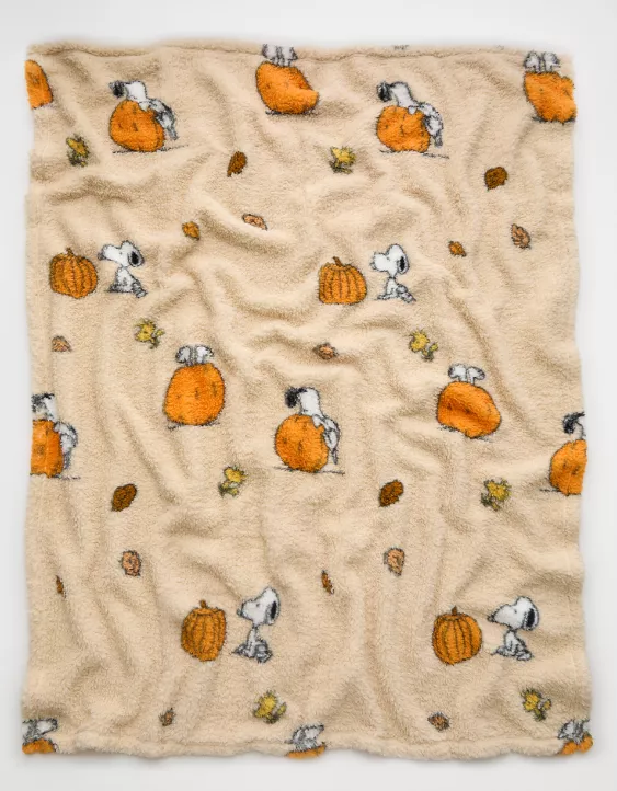 American Eagle AE Snoopy Fall Blanket