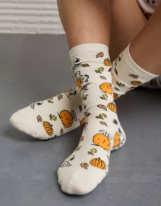 American Eagle AE Snoopy Halloween Crew Socks