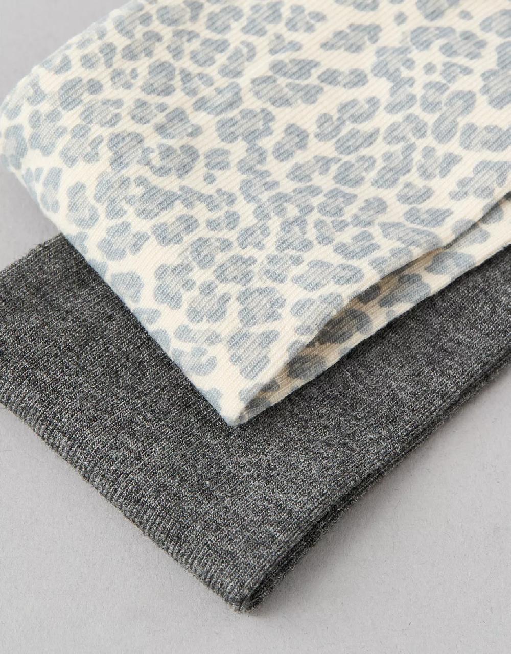 American Eagle AE Snow Leopard Headbands 2-Pack