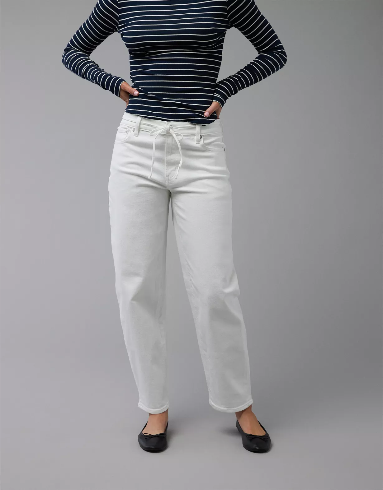 american eagle AE Stretch Barrel Jean