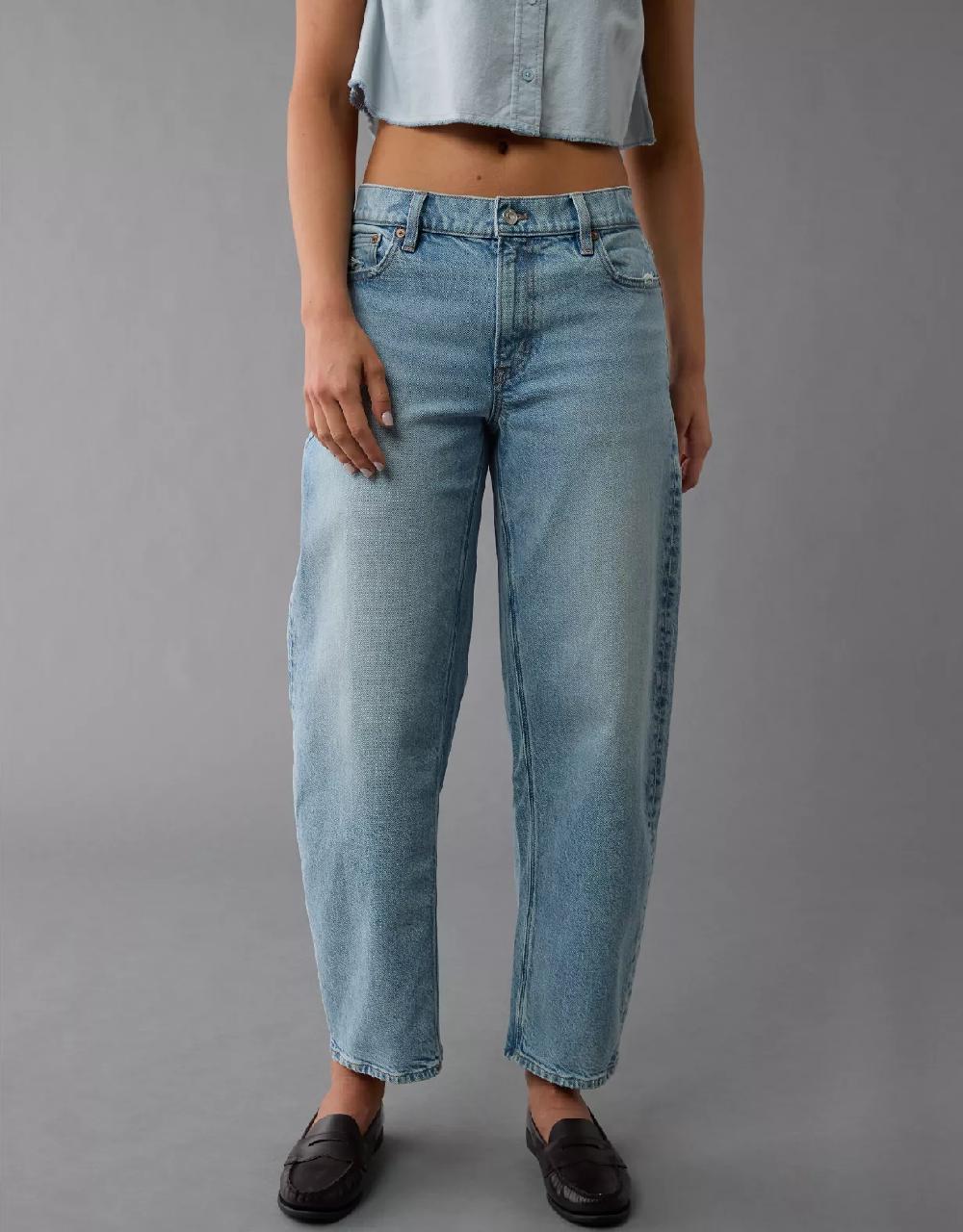 american eagle AE Stretch Barrel Jean