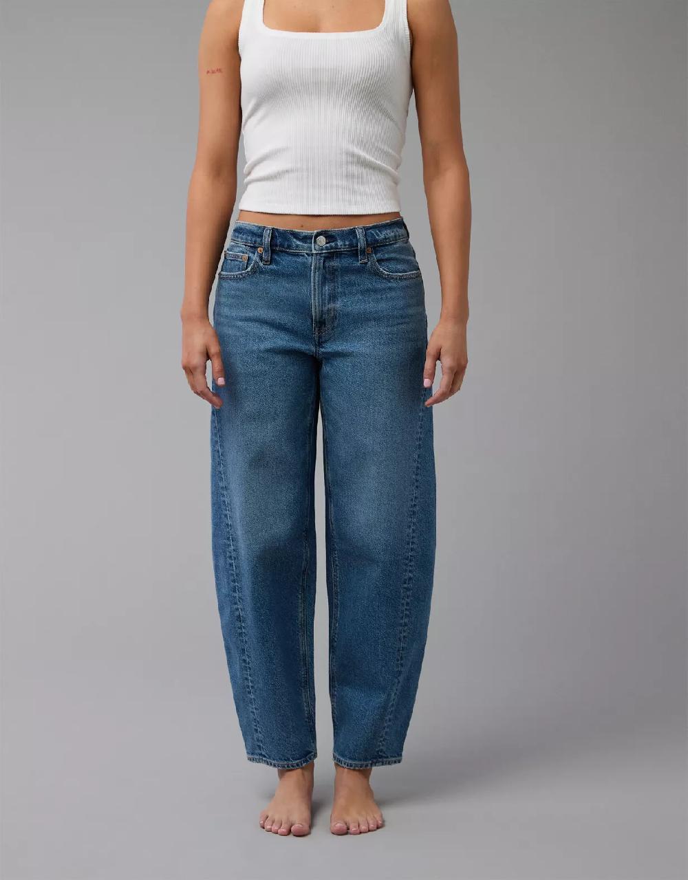 american eagle AE Stretch Barrel Jean