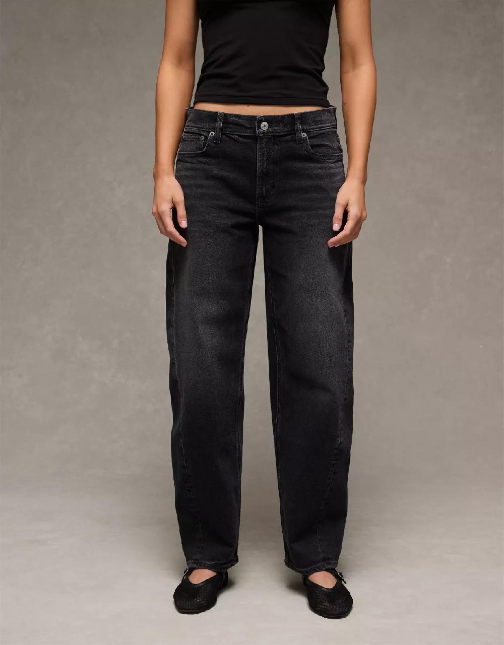 american eagle AE Stretch Barrel Jean