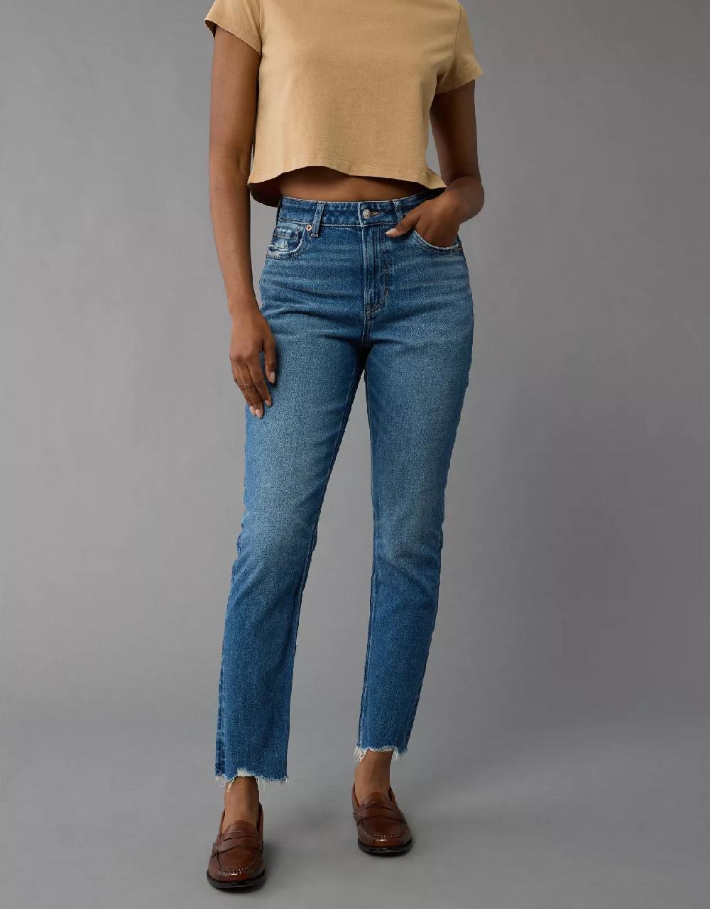 american eagle AE Strigid Mom Jean