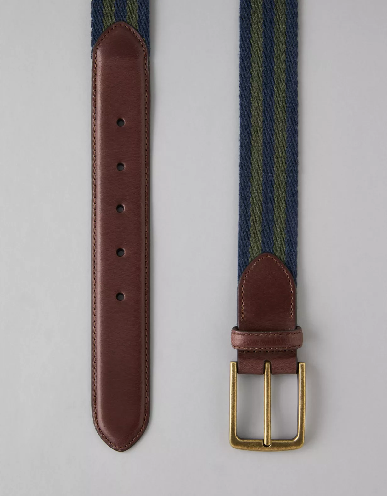 American Eagle AE Striped Webbed Belt