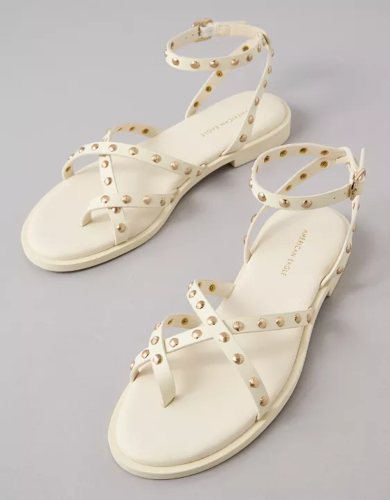 American Eagle AE Studded Ankle Strap Sandal