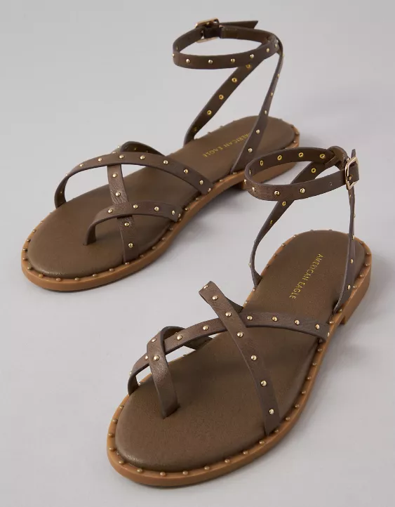 American Eagle AE Studded Ankle Strap Sandal